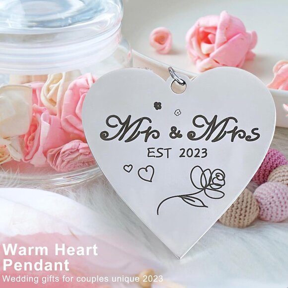 NIB/NWOT Rotating Floating Mr and Mrs Picture Frame - Picture 3 of 7